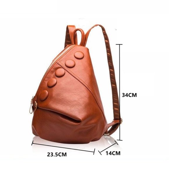 Women\'s Backpack Leather Litchi Texture Academy main image 4